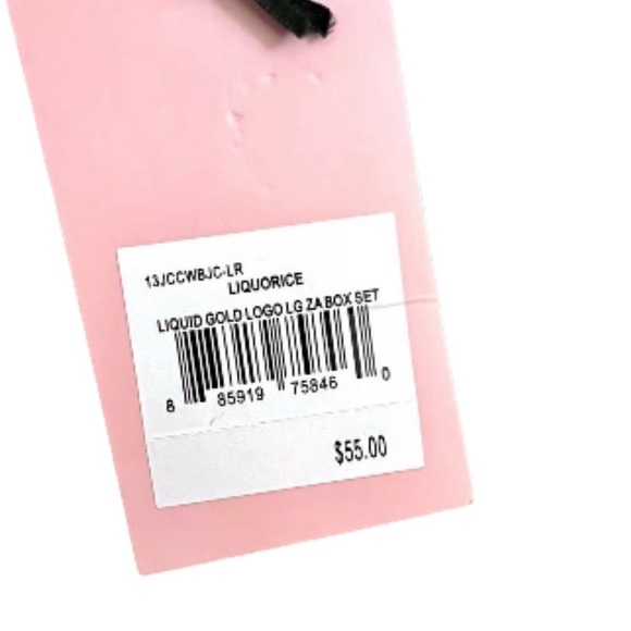 ❌SALE❌Juicy Couture Liquid Gold Logo Box Set - Black/Gold NIB - Picture 4 of 8